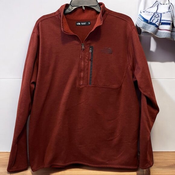 The North Face Men's Canyonlands Half‎ Zip Pullover Sweatshirt in Brick Size XL - Picture 1 of 9